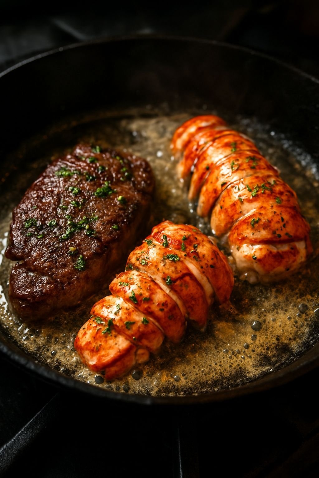 Butter-Seared-Lobster-and-Steak-RestaurantQuality-Surf-Turf-at-Home-Preparing-