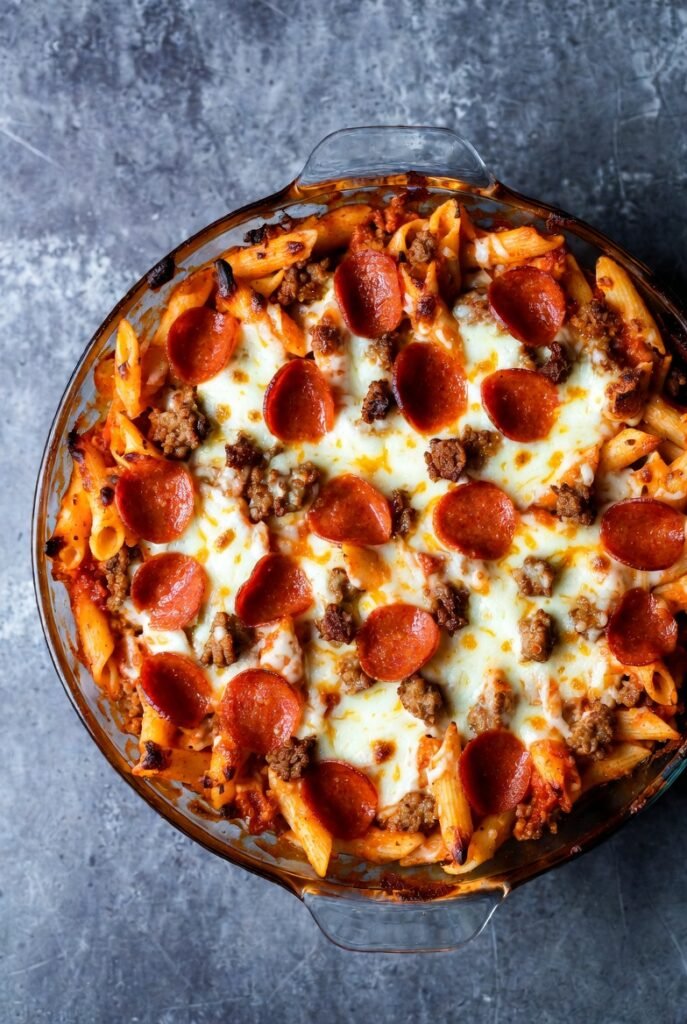 Meat Lovers Pizza Casserole